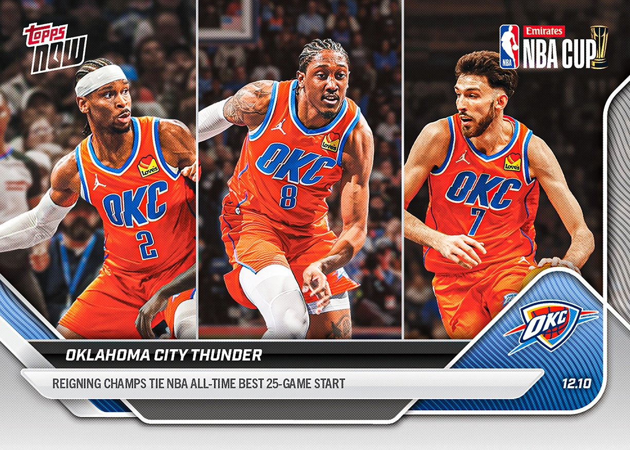 Oklahoma City Thunder - 2025-26 NBA Topps NOW - Card 81 - PR: 1807