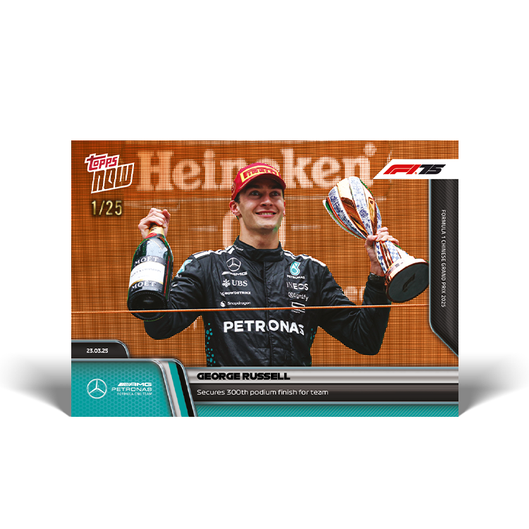 George Russell - 2025 Formula 1 Topps NOW Card 22 - PR: 370 - Image 5