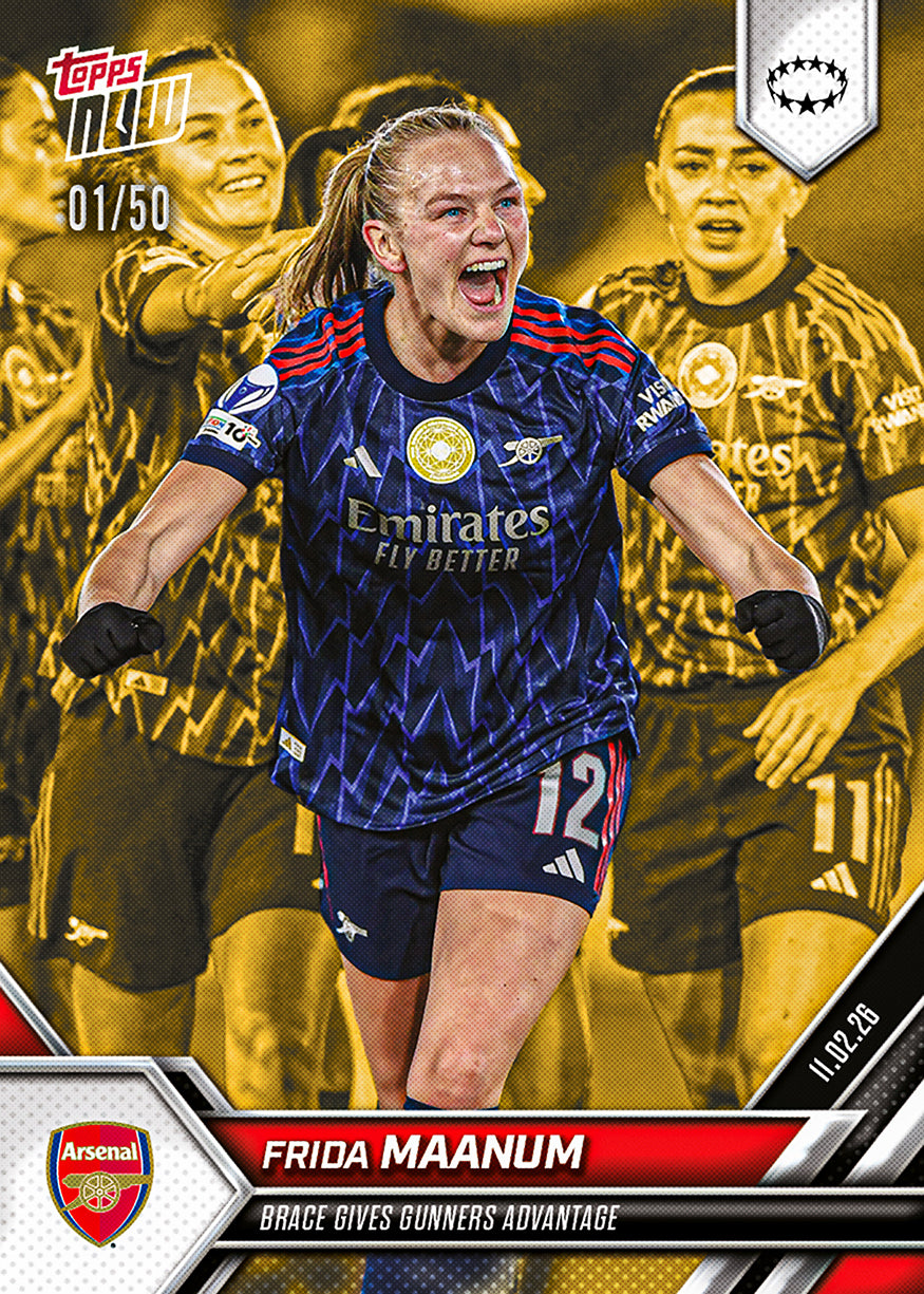 Frida Maanum - 2025-26 UWCL Topps NOW - Card 17 - PR: 328 - Image 6