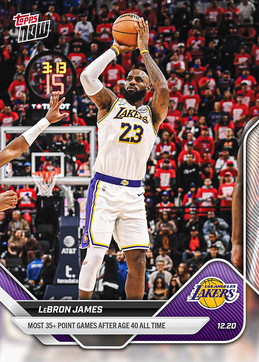LeBron James - 2025-26 NBA Topps NOW - Card 95 - PR: 2337