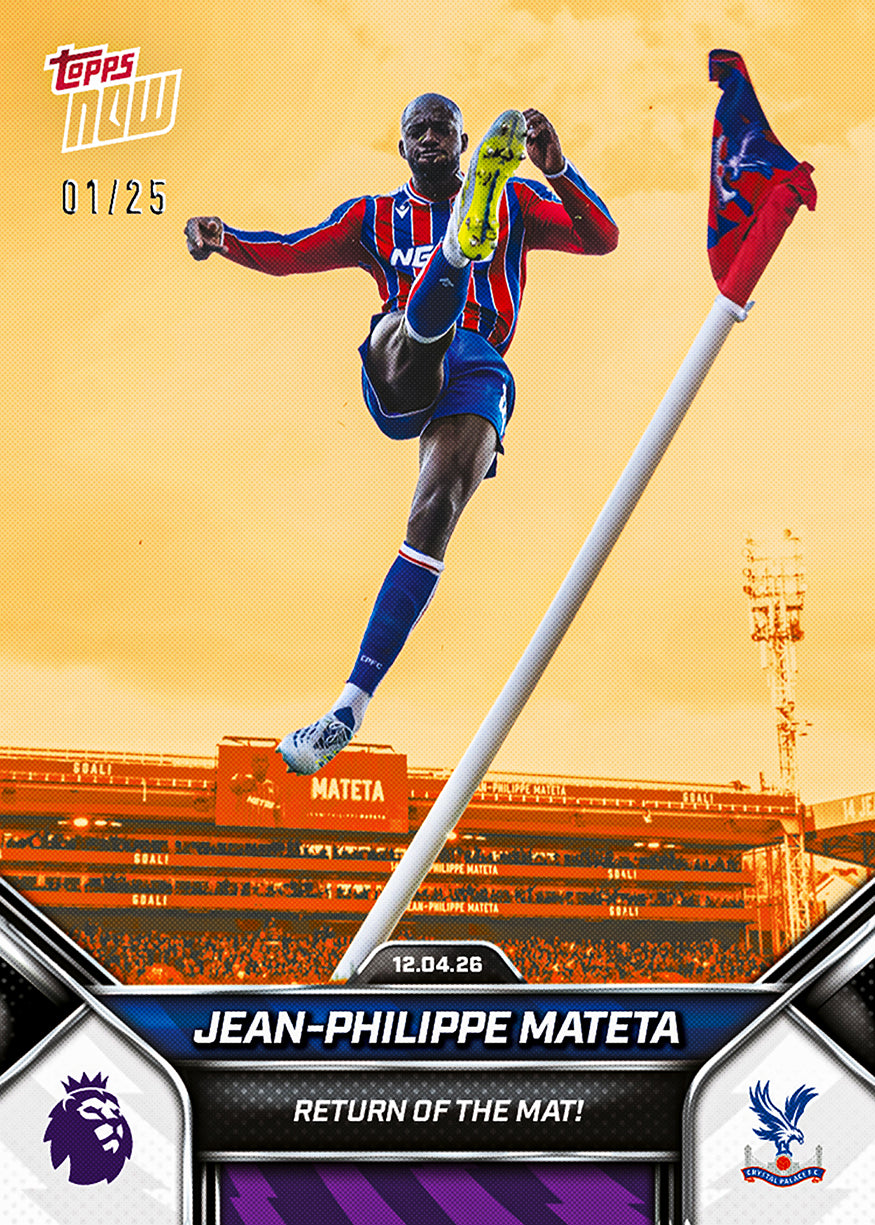 Jean-Philippe Mateta - 2025-26 Premier League Topps NOW - Card 169 - PR: 523 - Image 5