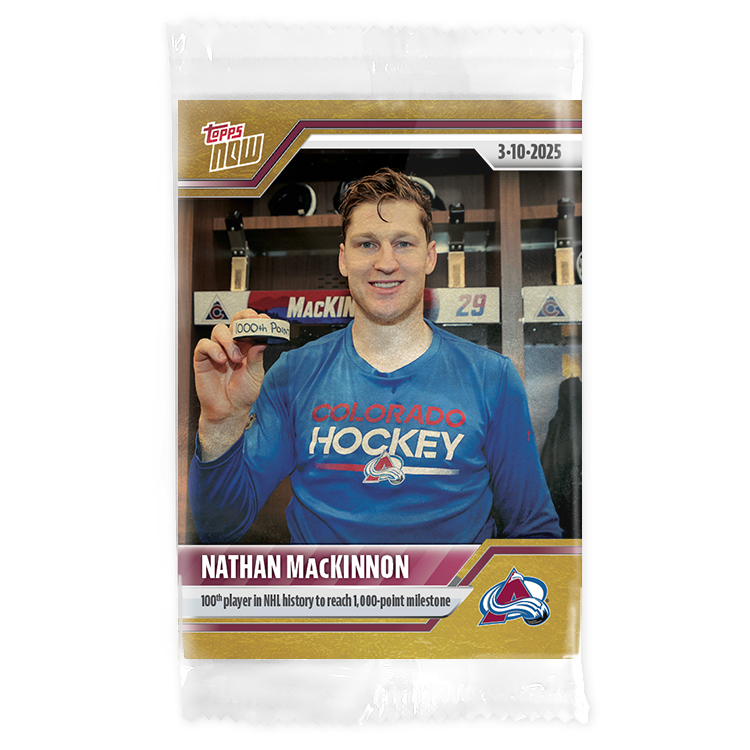 Nathan MacKinnon - 2024-25 NHL Topps NOW - Sticker # 131 Pack - PR: 385 - Image 2