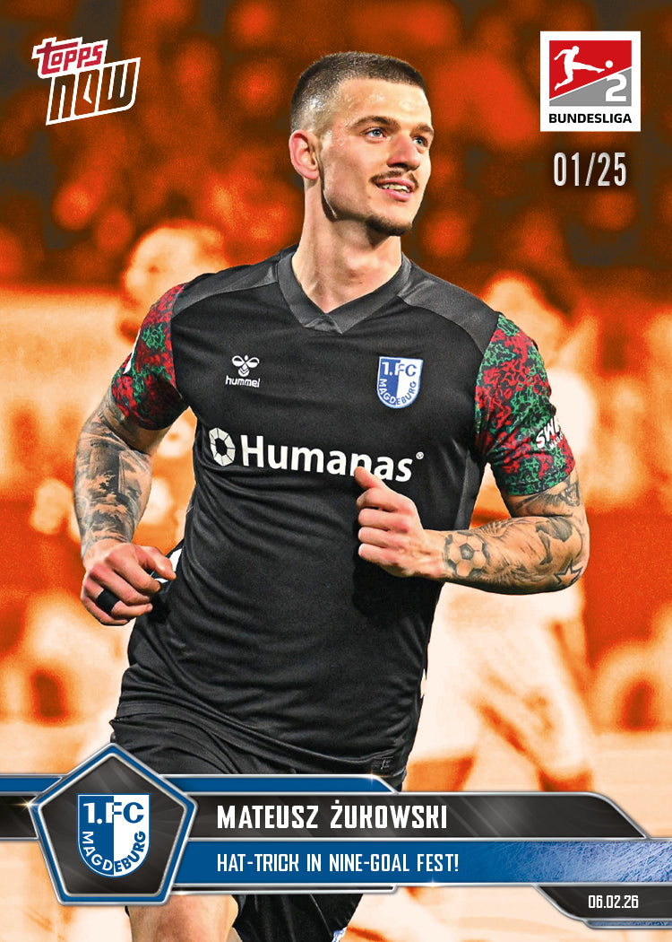 Mateusz Żukowski - 2025-26 Bundesliga Topps NOW - Card 117 - PR: 262 - Image 5