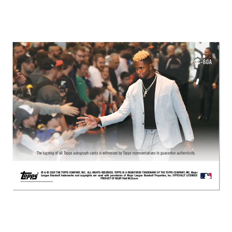 On-Card Auto # to 99 - Luis Robert - MLB TOPPS NOW Card OS60A - Image 2