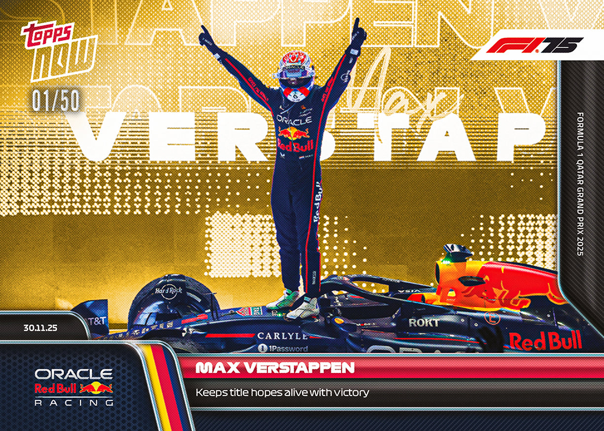 Max Verstappen - 2025 Formula 1 Topps NOW - Card 83 - PR: 5568 - Image 6