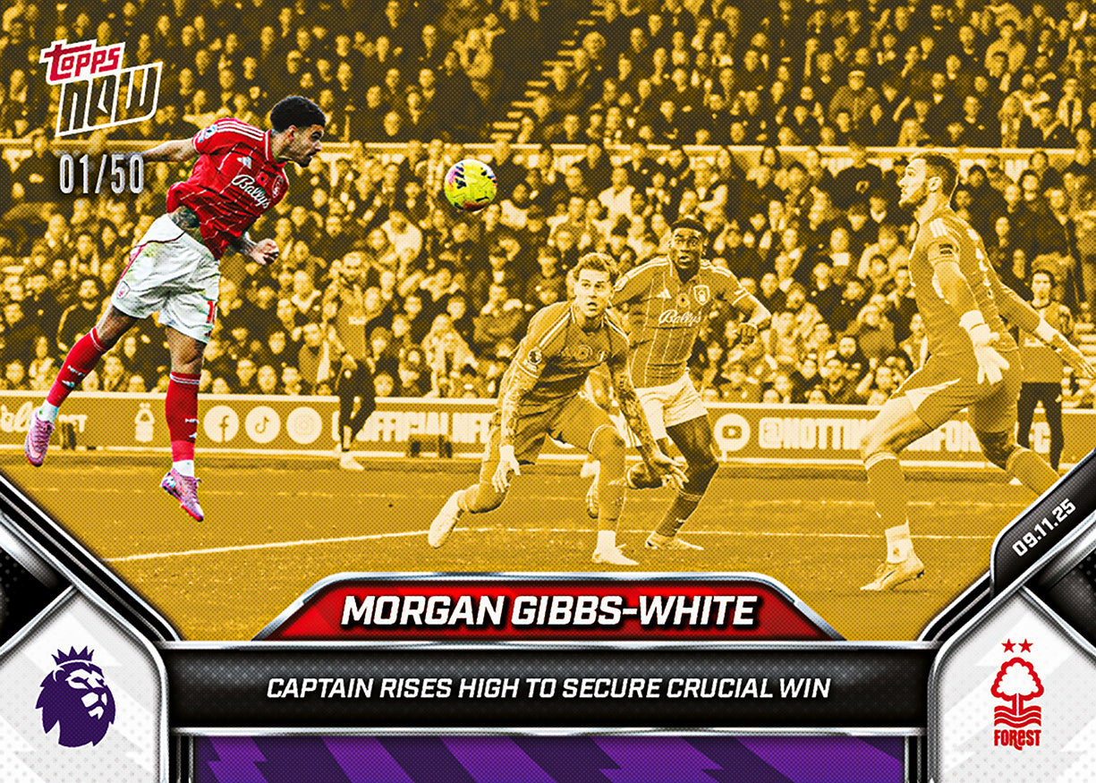 Morgan Gibbs-White - 2025-26 Premier League Topps NOW - Card 56 - PR: 223 - Image 6