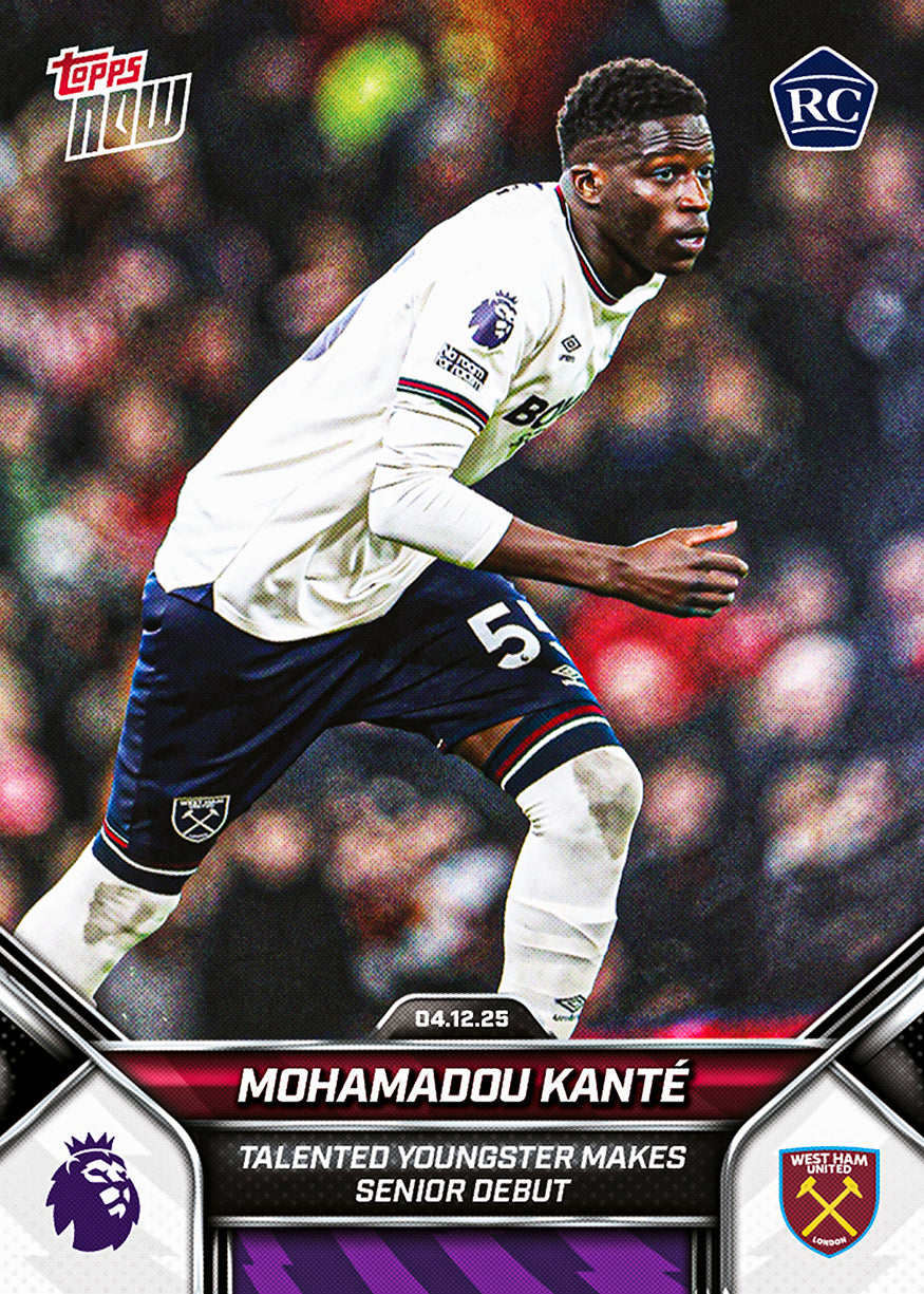 Mohamadou Kanté - 2025-26 Premier League Topps NOW - Card 75 - PR: 600