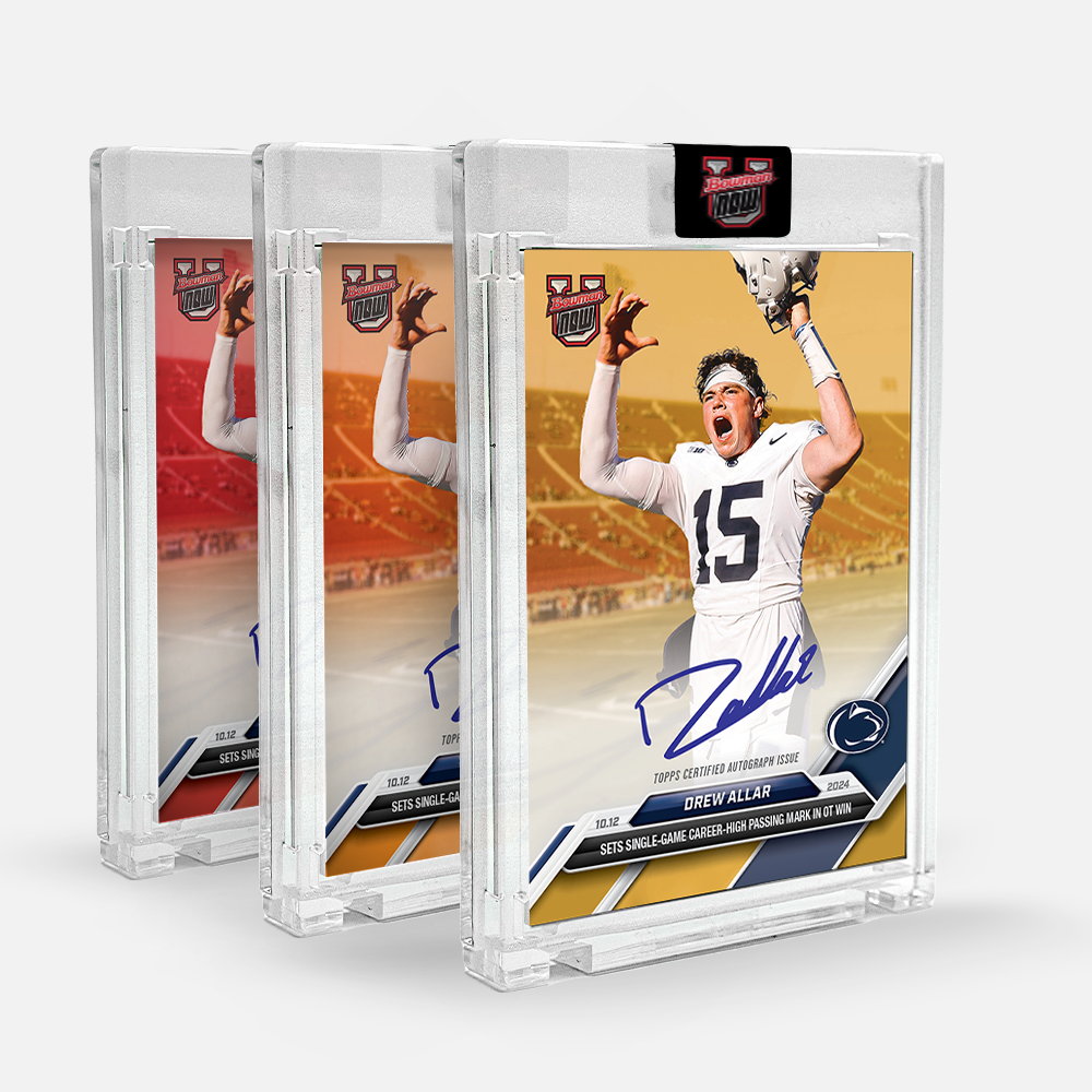 Alternative view of On-Card Autograph # to 99 or Lower - Drew Allar - 2024 Bowman U Now Card 28