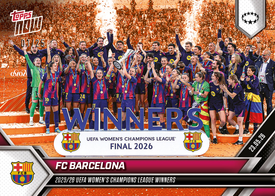 FC Barcelona - 2025-26 UWCL Topps NOW - Card 30 - PR: 805 - Image 7