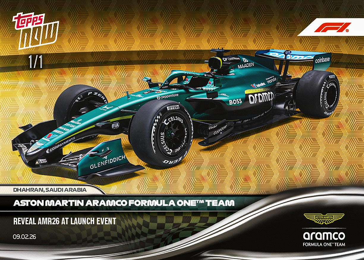 Aston Martin Aramco Formula One™ Team - 2026 Formula 1 Topps NOW - Card 10 - PR: 1482 - Image 3