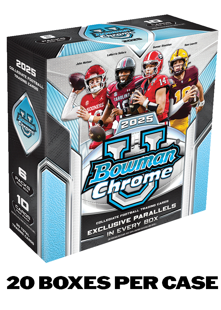 2025 Bowman University Chrome Football - Mega Box - Sealed Case