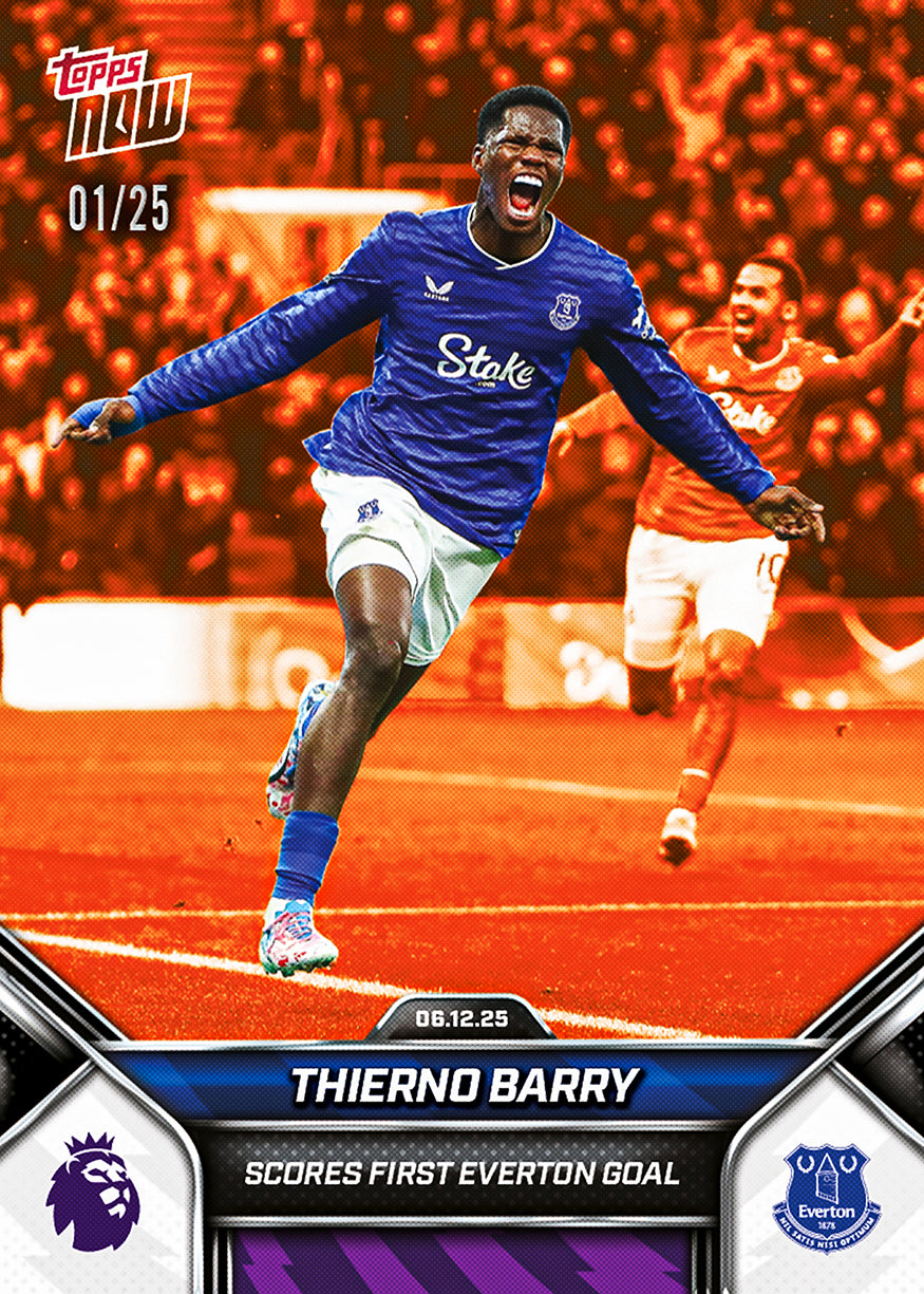 Thierno Barry - 2025-26 Premier League Topps NOW - Card 78 - PR: 231 - Image 5