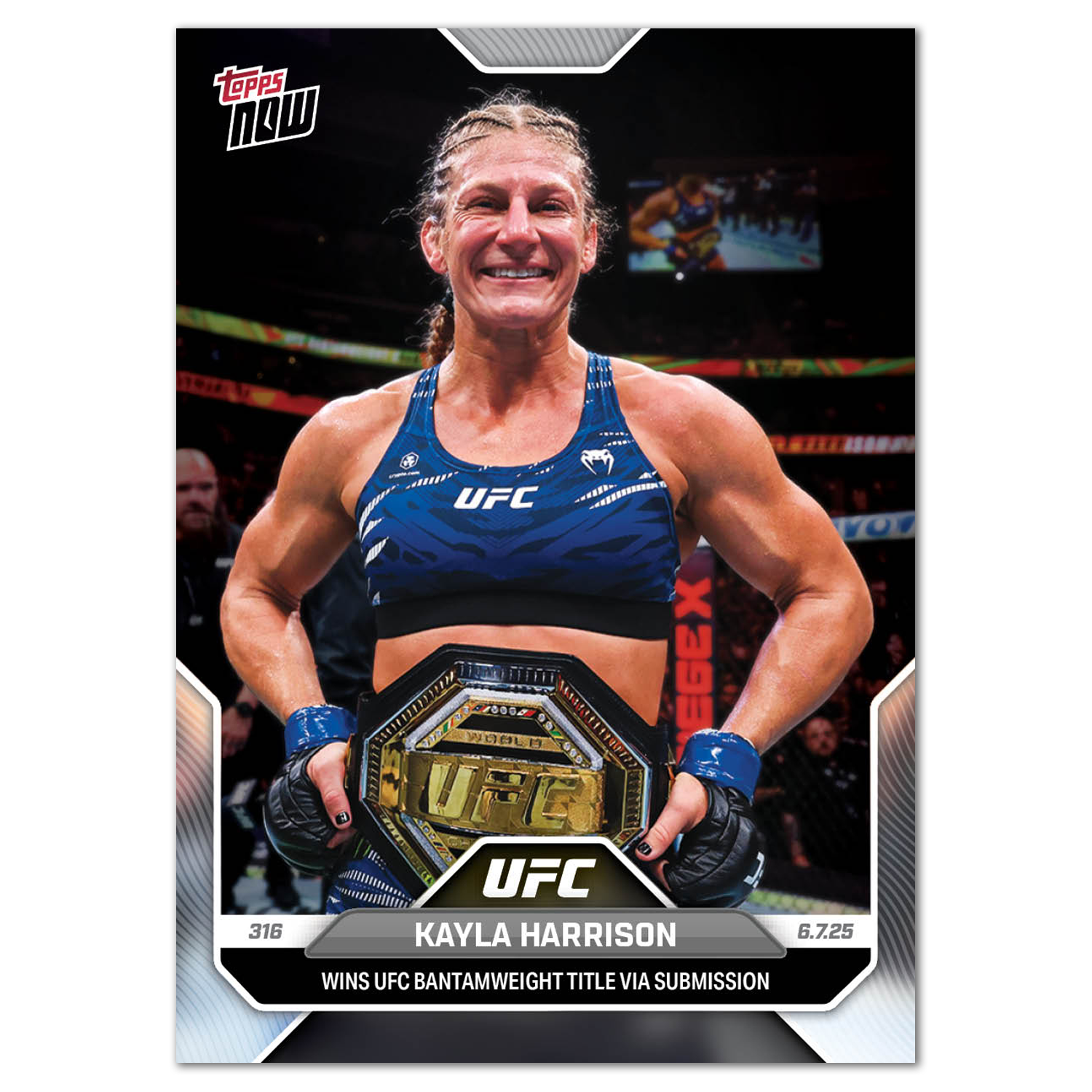 Kayla Harrison - 2025 UFC Topps NOW - Card 16 - LOOK FOR AUTOS - PR: 1904