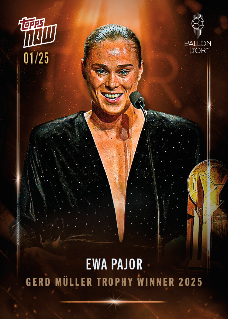 Ewa Pajor - 2025 Ballon d'Or Topps NOW - Card 4 - LOOK FOR AUTO & RELICS - PR: 538 - Image 10
