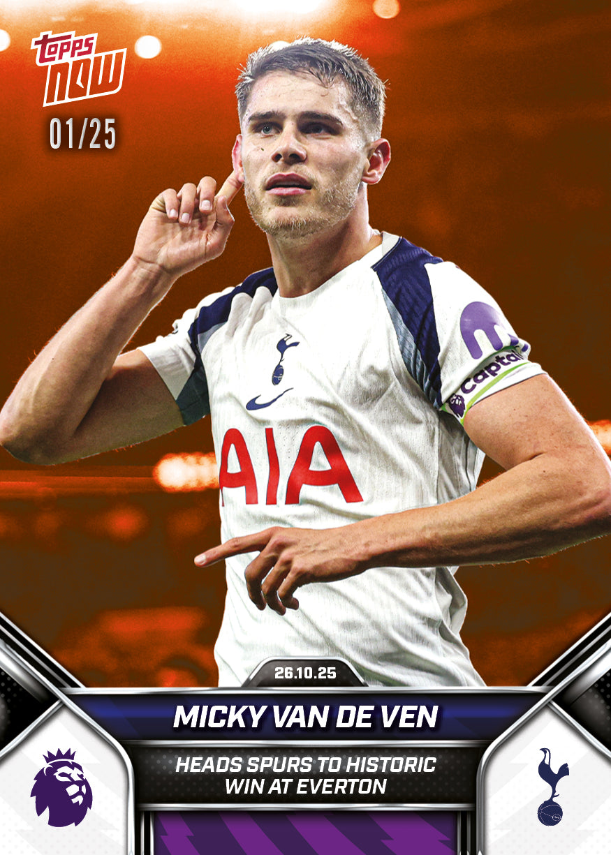 Micky van de Ven - 2025-26 Premier League Topps NOW - Card 43 - PR: 510 - Image 5