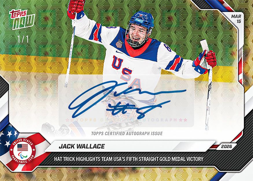 Jack Wallace - 2026 Paralympics Topps NOW - Card 22 - PR: 573 - Image 2