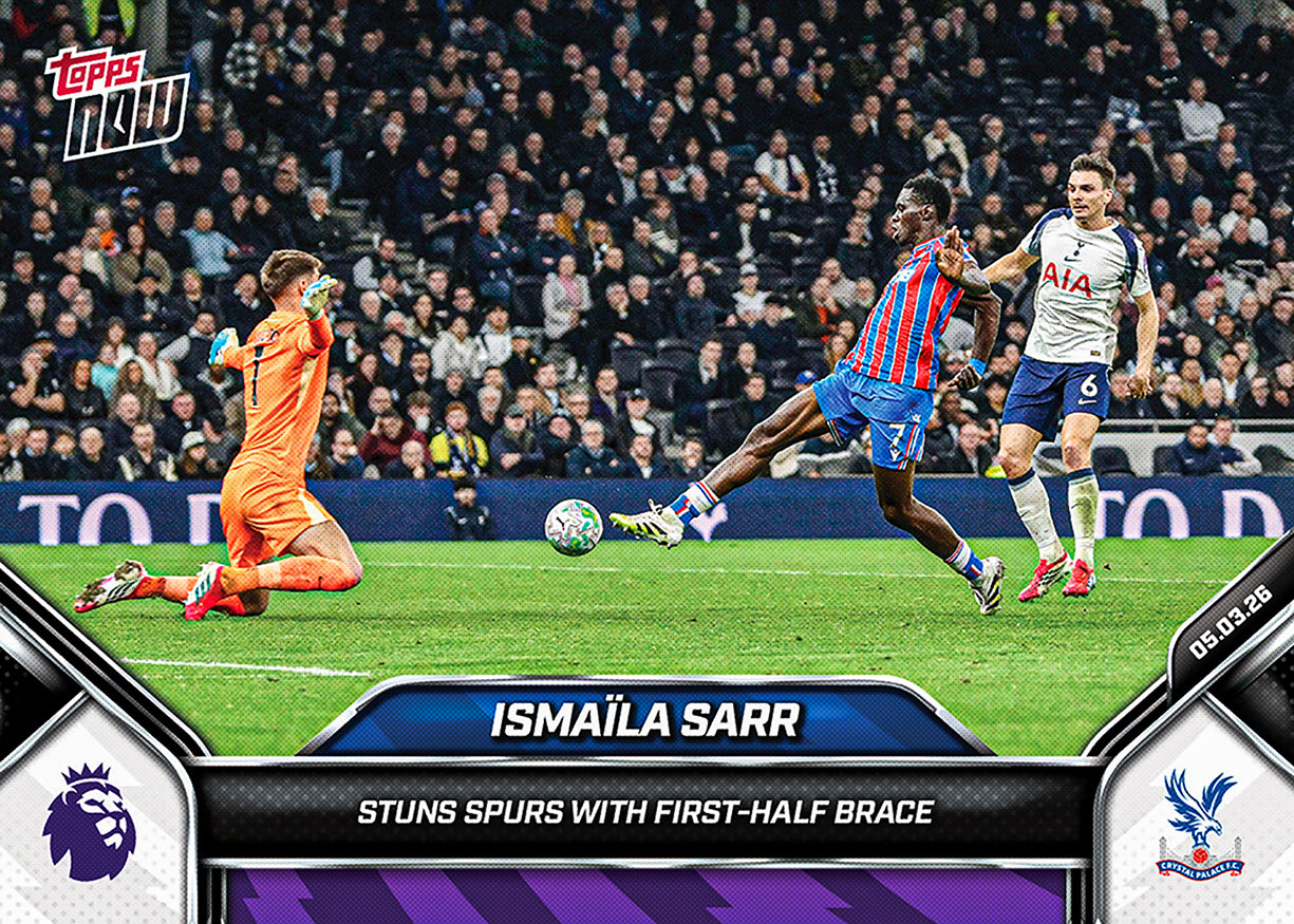 Ismaïla Sarr - 2025-26 Premier League Topps NOW - Card 155 - PR: 184