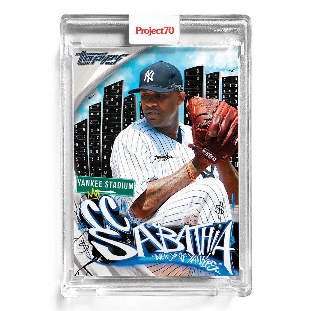 Topps Project70 Card 171 - 2010 CC Sabathia by King Saladeen - Print Run: 1332