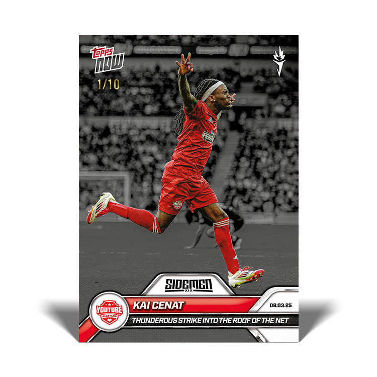 Kai Cenat - 2025 Sidemen Charity Match Topps NOW Card 6 - PR: 909 - Image 4