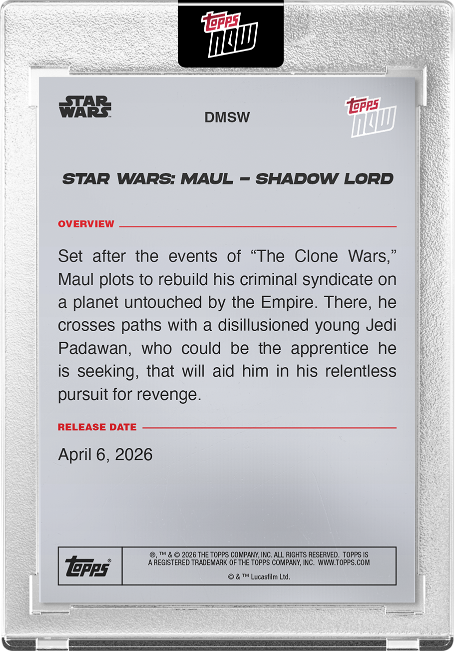 2026 Star Wars Topps NOW Maul – Shadow Lord - PR: 11984 - Image 6