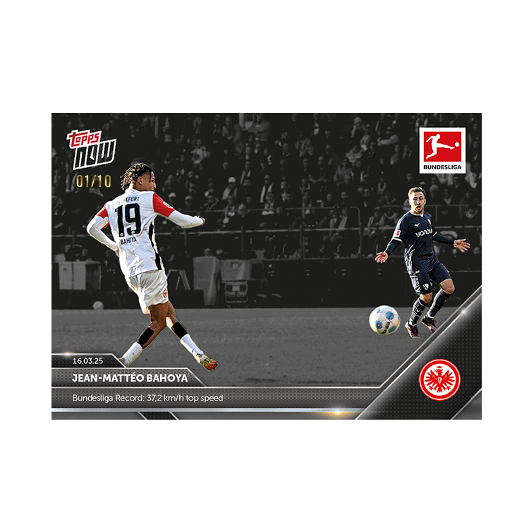 Jean-Mattéo Bahoya - 2024-25 Bundesliga Topps NOW Card 148 - PR: 158 - Image 5