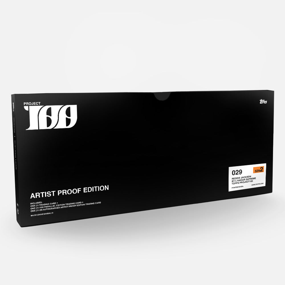 Topps Project100 Card 29 - Reggie Jackson by L'Amour Supreme - Artist Signed Artist Proof Edition - Image 3