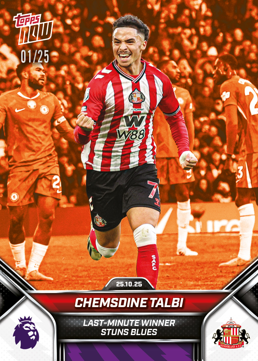 Chemsdine Talbi - 2025-26 Premier League Topps NOW - Card 42 - PR: 619 - Image 5
