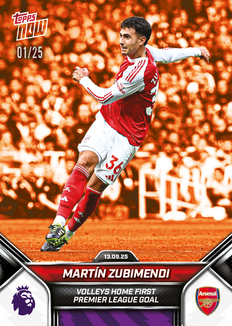Martín Zubimendi - 2025-26 Premier League Topps NOW - Card 17 - PR: 719 - Image 5