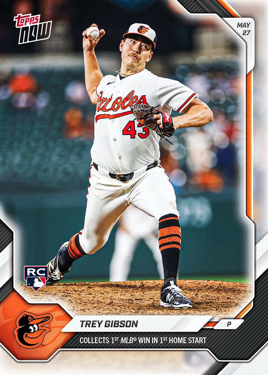 Trey Gibson - 2026 MLB Topps NOW - Card 252 - PR: 714