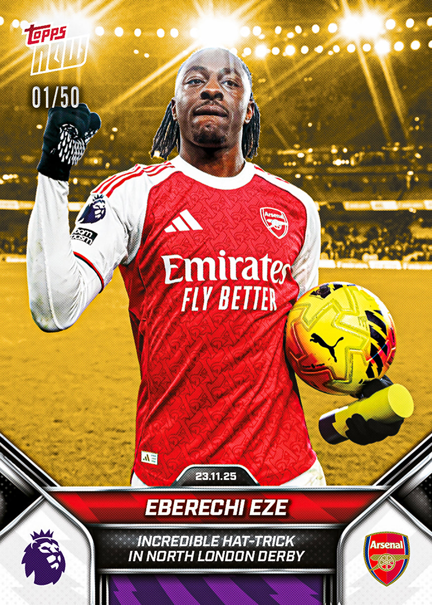 Eberechi Eze - 2025-26 Premier League Topps NOW - Card 58 - PR: 3021 - Image 6