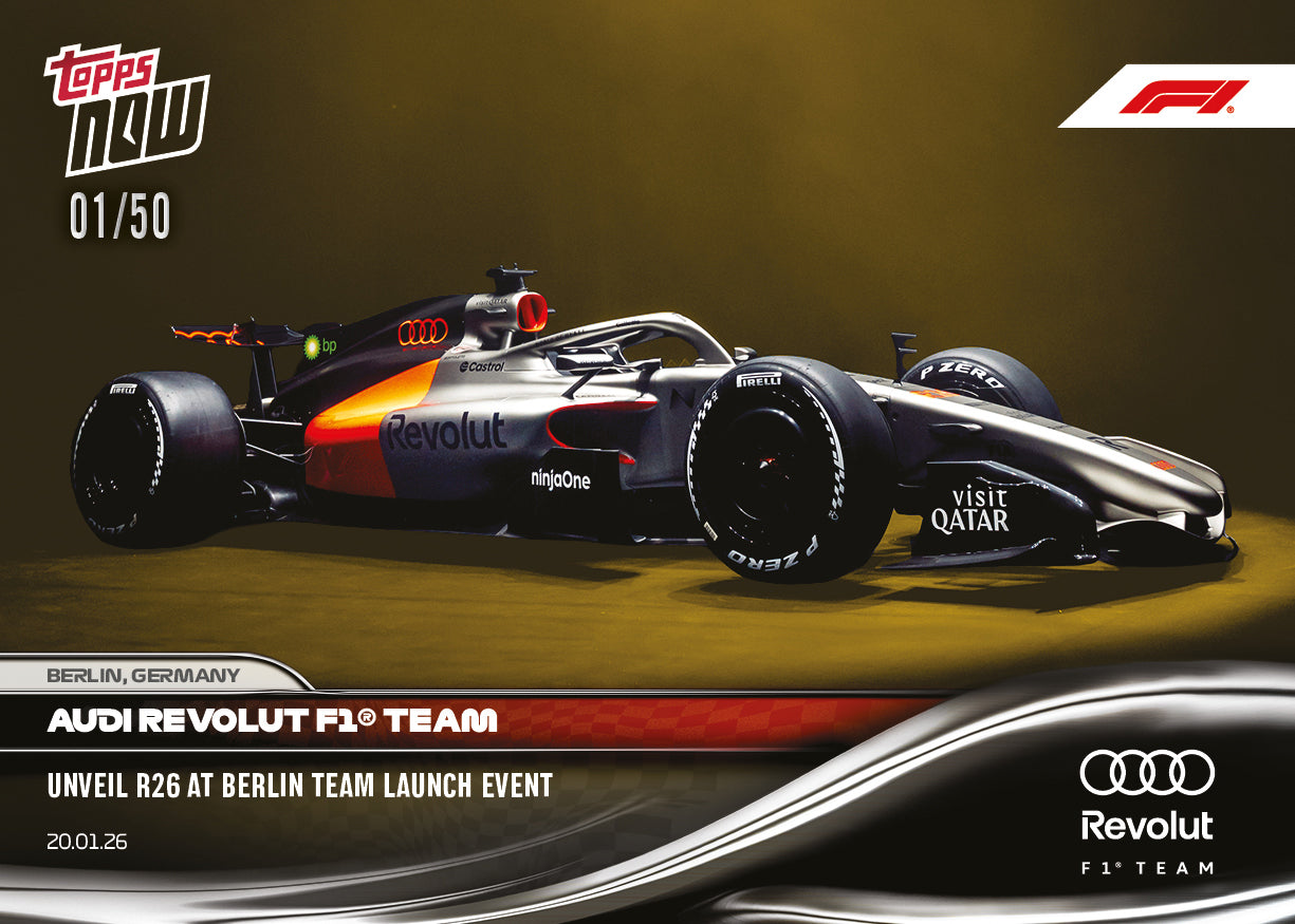 Audi Revolut F1 Team - 2026 Formula 1 Topps NOW - Card 3 - PR: 3951 - Image 7