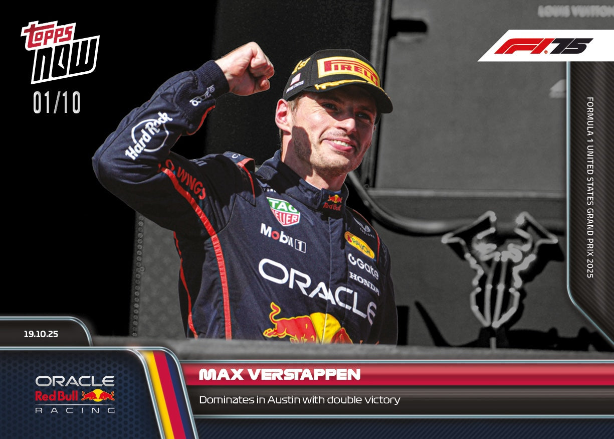 Max Verstappen - 2025 Formula 1 Topps NOW - Card 71 - PR: 2325 - Image 4