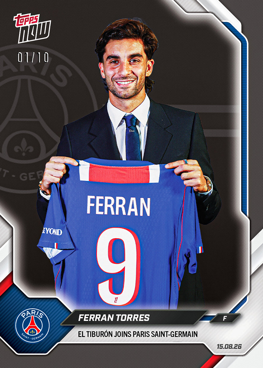 Ferran Torres - 2026-27 Paris Saint-Germain Topps NOW - Card 1 - PR: 1091 - Image 4