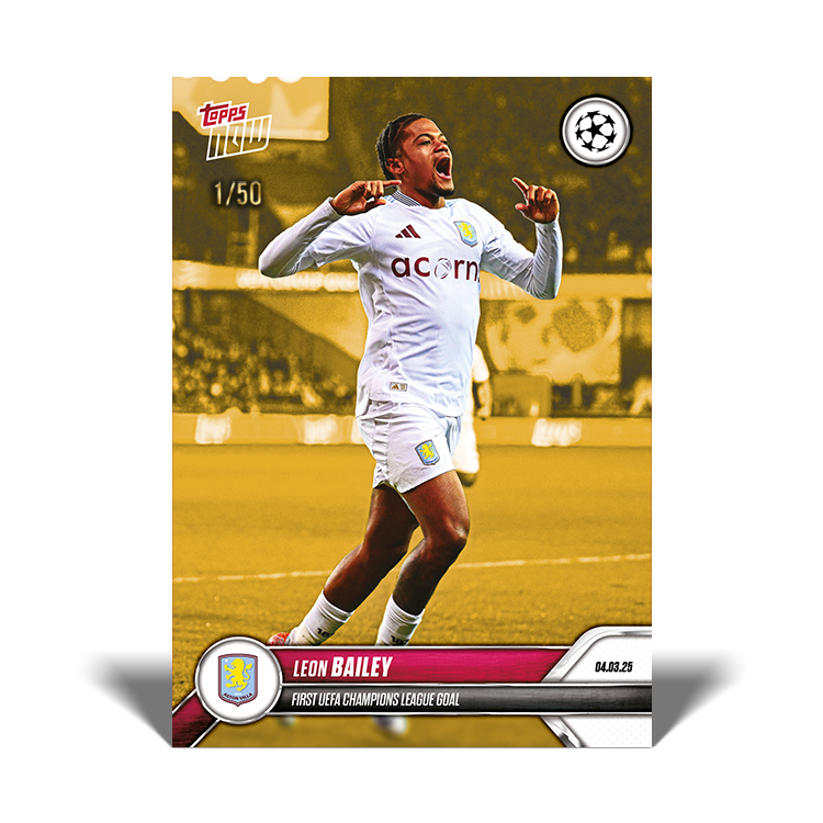 Leon Bailey - 2024-25 UCL Topps NOW Card 111 - PR: 168 - Image 2