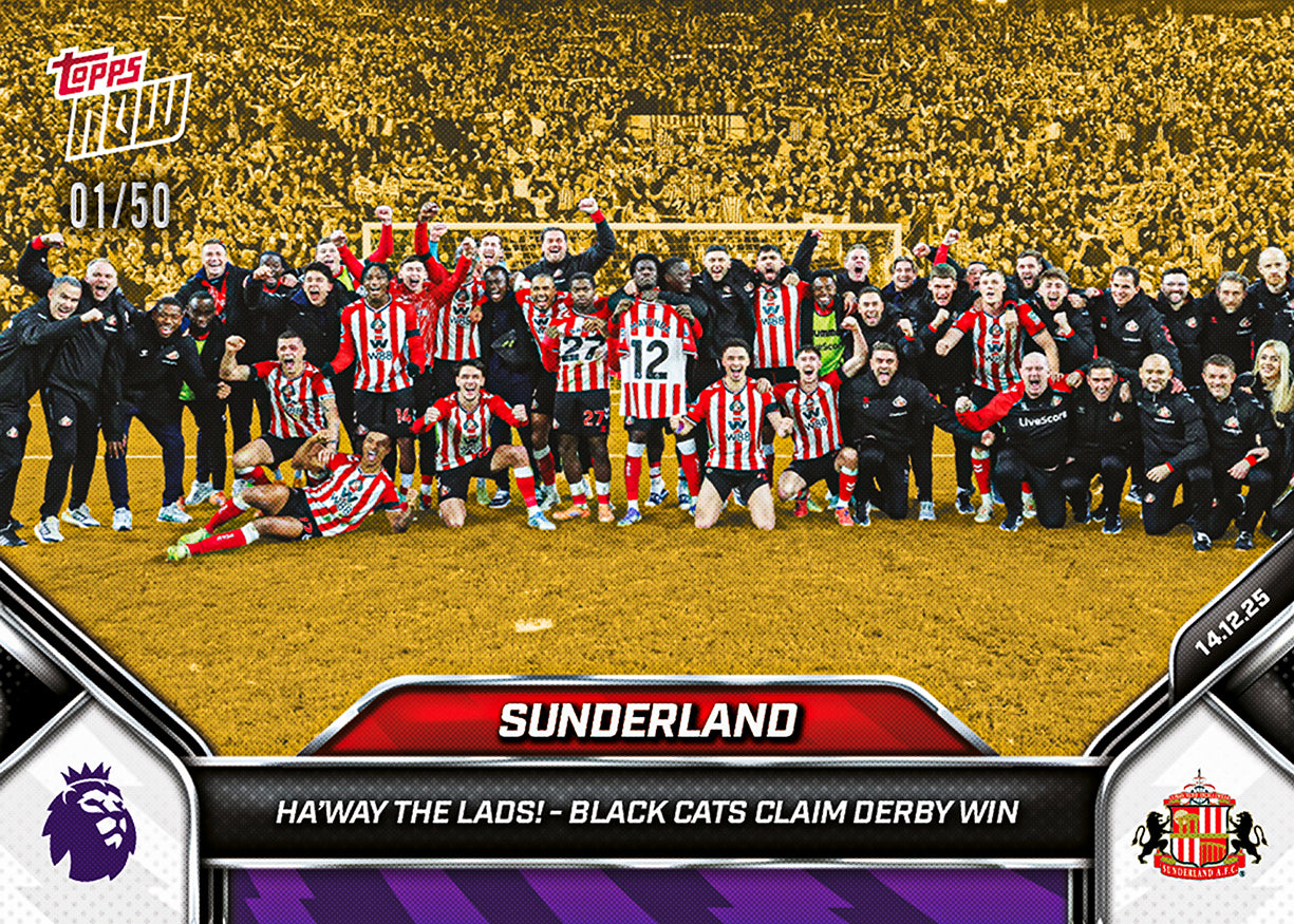 Sunderland - 2025-26 Premier League Topps NOW - Card 82 - PR: 955 - Image 6
