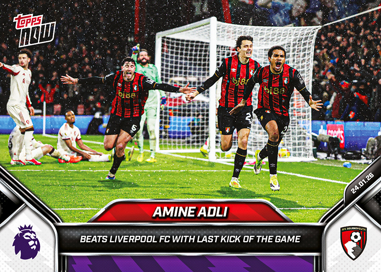 Amine Adli - 2025-26 Premier League Topps NOW - Card 115 - PR: 127