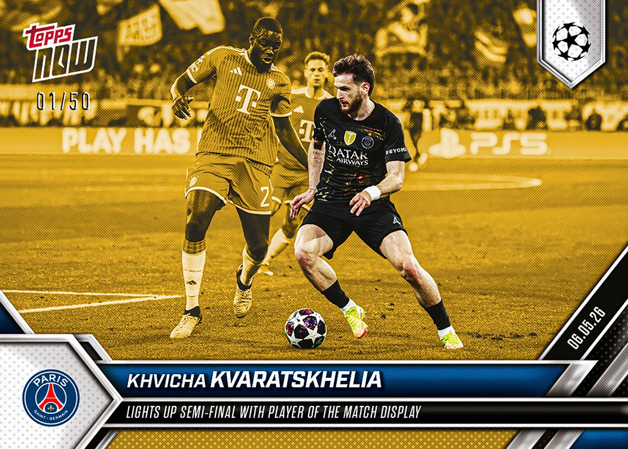 Khvicha Kvaratskhelia - 2025-26 UCL Topps NOW - Card 137 - PR: 705 - Image 6