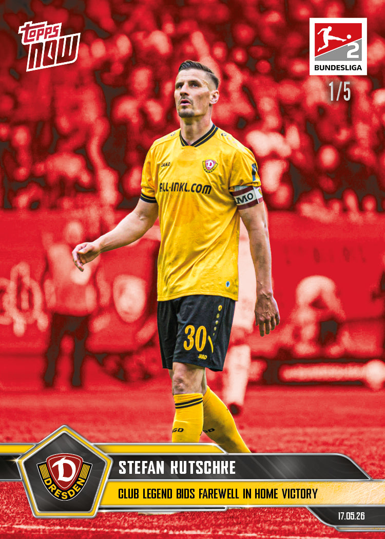 Stefan Kutschke - 2025-26 Bundesliga Topps NOW - Card 195 - PR: 1372 - Image 3