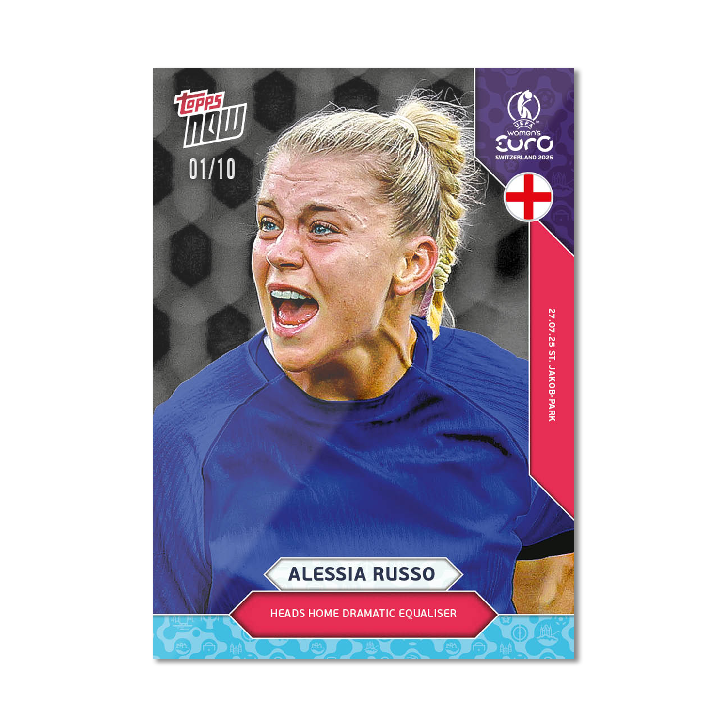 Alessia Russo - UEFA Women’s EURO 2025™ Topps NOW - Card 29 - LOOK FOR AUTO-RELICS - PR: 800 - Image 6