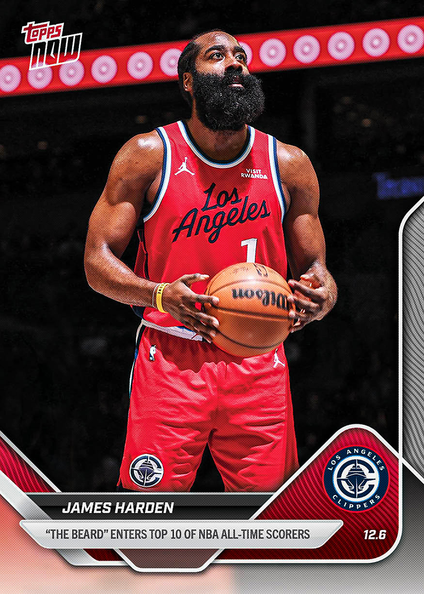 James Harden - 2025-26 NBA Topps NOW - Card 76 - PR: 1908