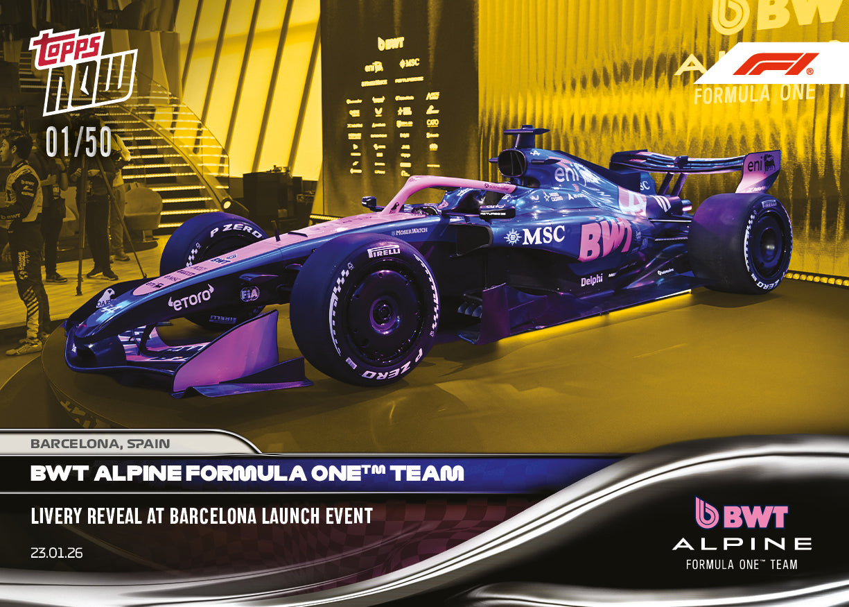 BWT Alpine F1 Team - 2026 Formula 1 Topps NOW - Card 5 - PR: 1264 - Image 7