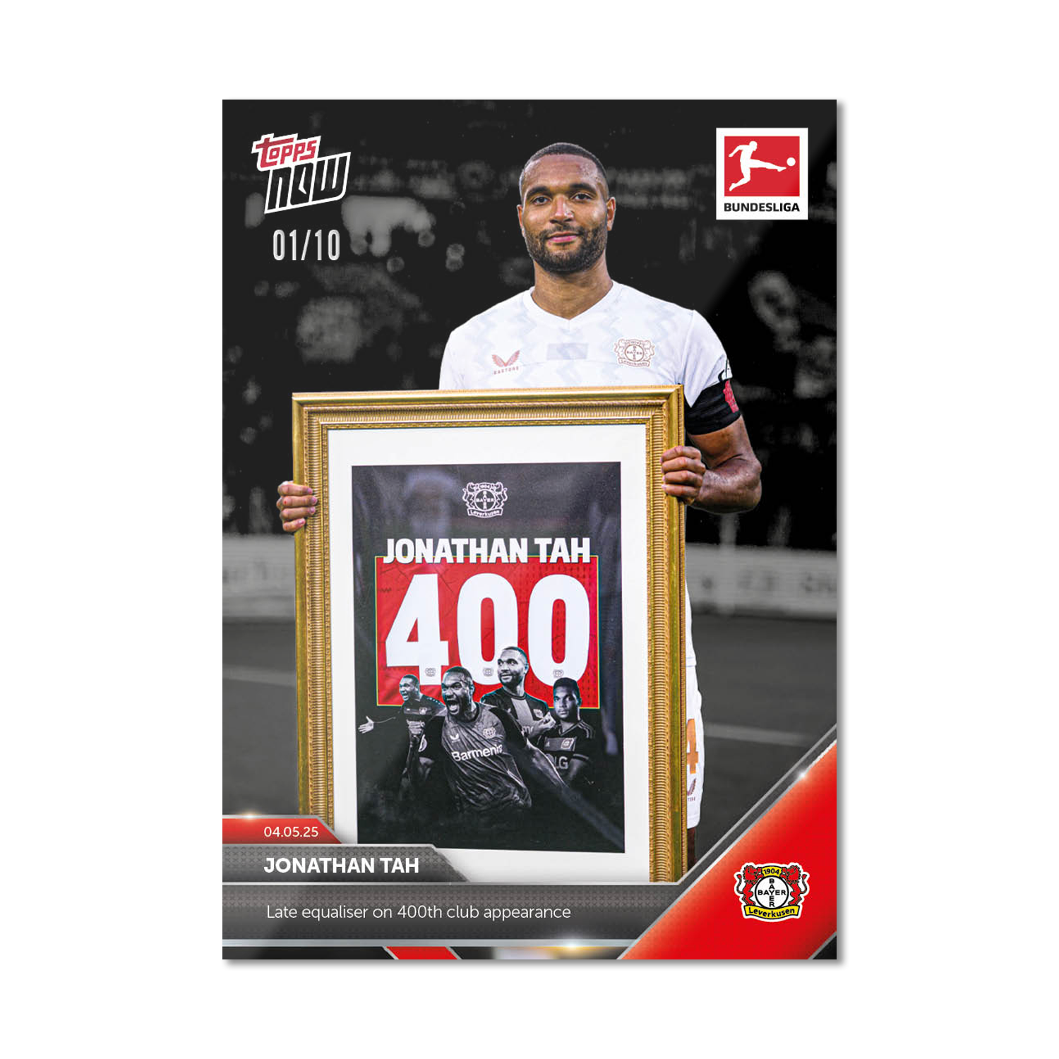 Jonathan Tah - 2024-25 Bundesliga Topps NOW - Card 182 - PR: 51 - Image 4