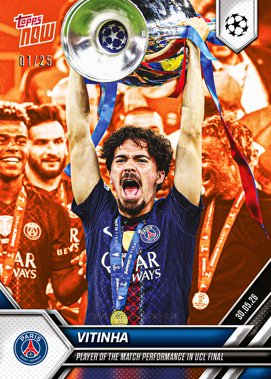 Vitinha - 2025-26 UCL Topps NOW - Card 142 - PR: 2235 - Image 7