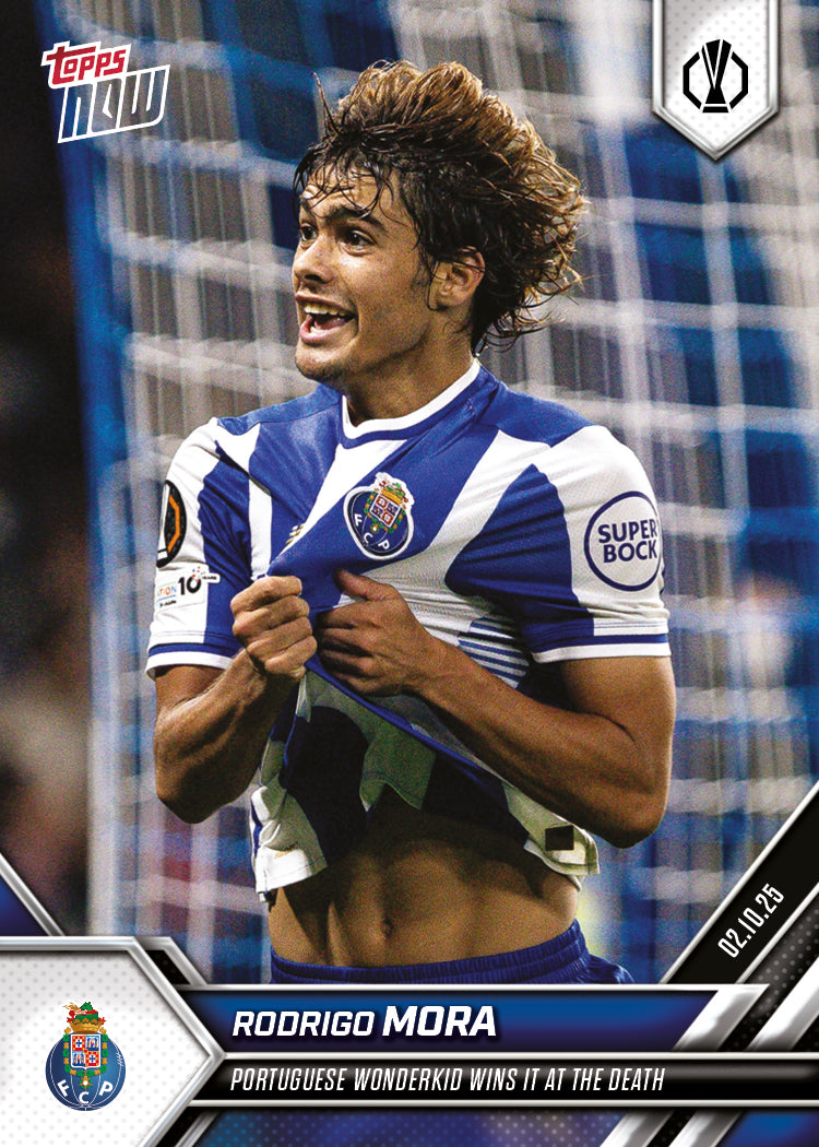 Rodrigo Mora - 2025-26 UEL Topps NOW - Card 4 - PR: 709