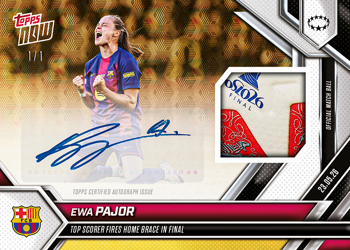 Ewa Pajor - 2025-26 UWCL Topps NOW - Card 32 - PR: 665 - Image 2