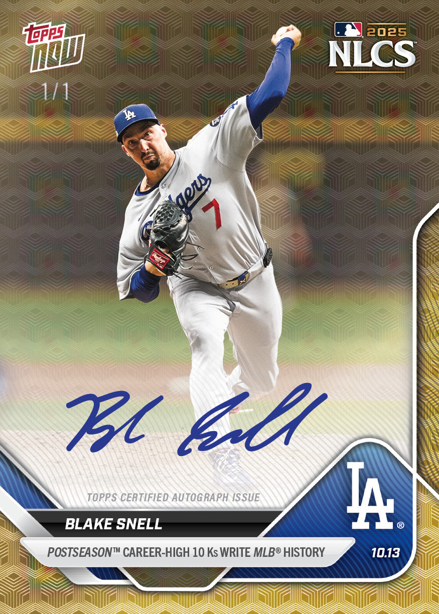 Blake Snell - 2025 MLB Topps NOW - Card 867 - PR: 3033 - Image 2