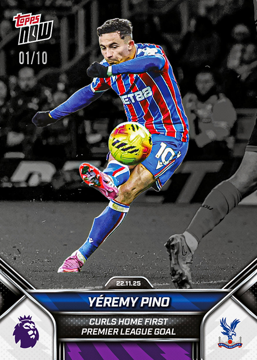 Yéremy Pino - 2025-26 Premier League Topps NOW - Card 61 - PR: 178 - Image 4
