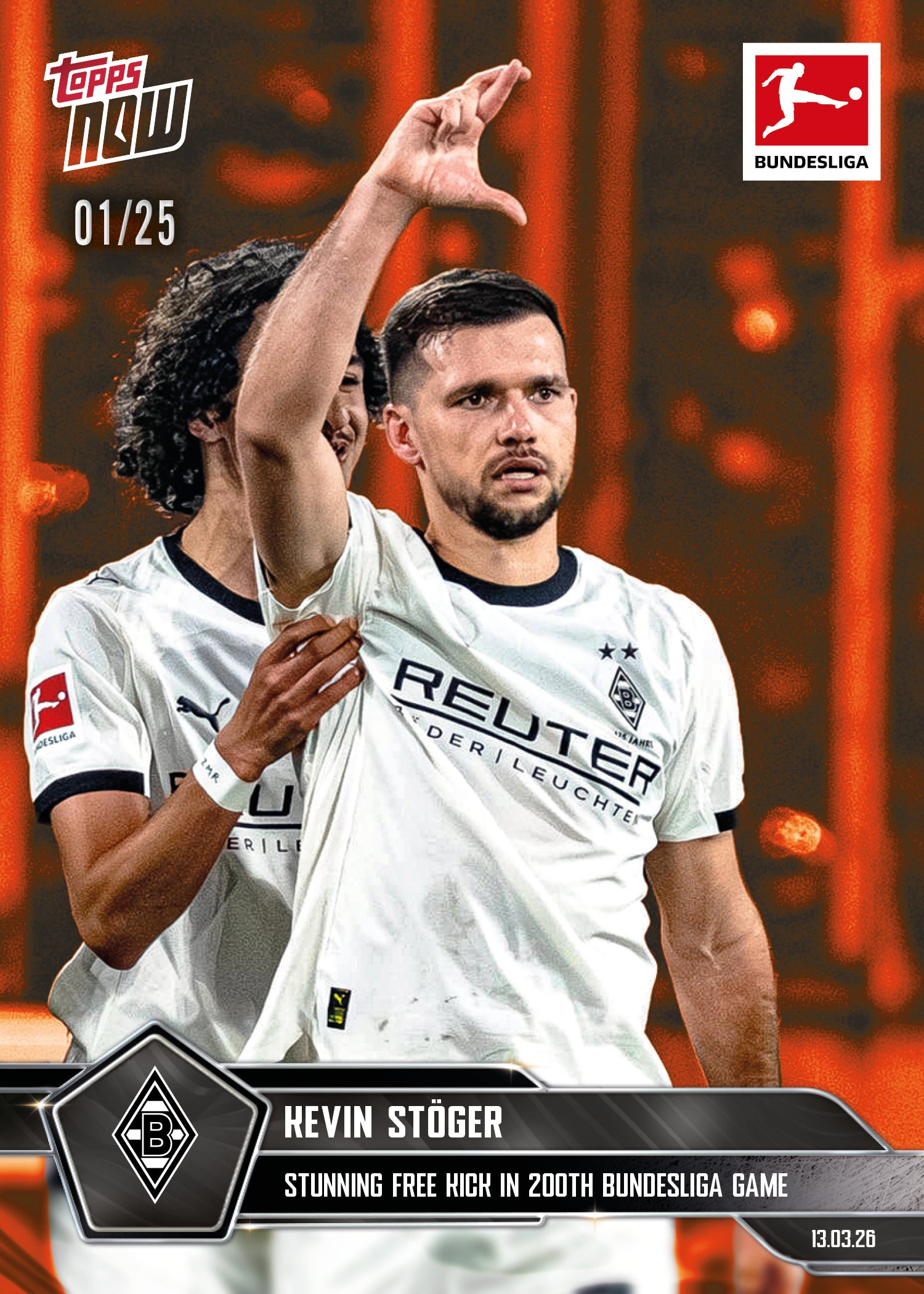 Kevin Stöger - 2025-26 Bundesliga Topps NOW - Card 146 - PR:147 - Image 5