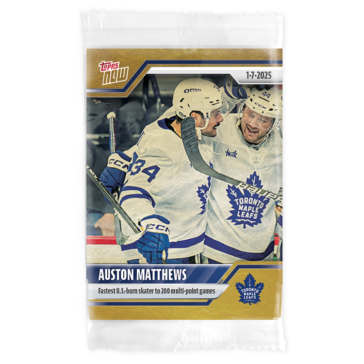 Alternative view of Auston Matthews - 2024-25 NHL Topps NOW - Sticker 81 - PR: 175