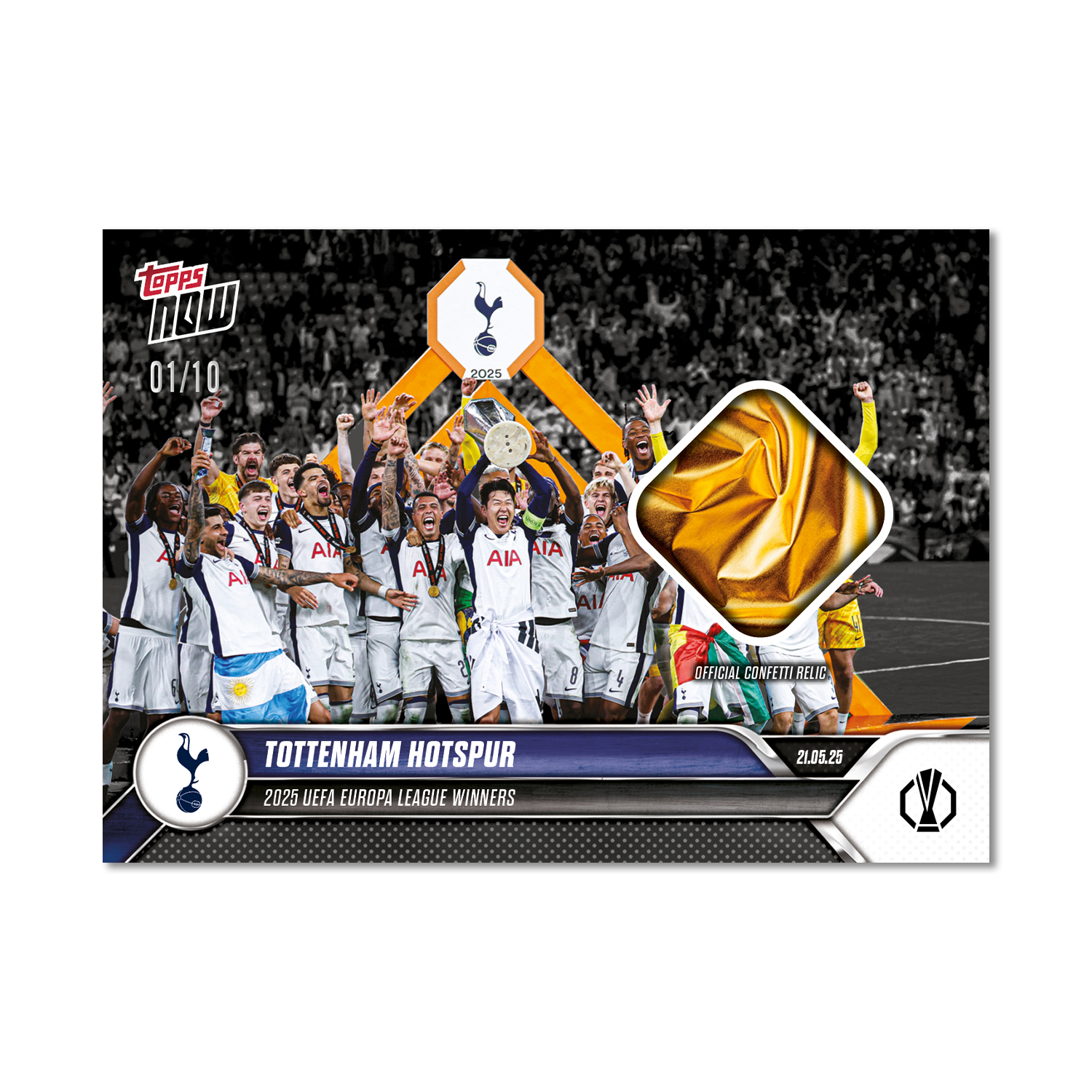 Tottenham Hotspur - 2024-25 UEL Topps NOW Card 34 - LOOK FOR RELIC - PR: 6343 - Image 4
